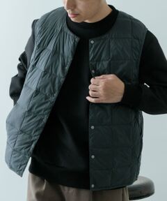 TAION　Crew Neck Button Down Vest