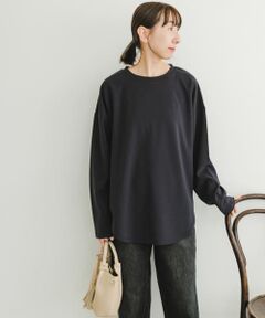 カットジョーゼットロングTシャツ