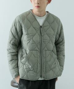 TAION　MILITARY Wzip V-NECK DOWN JACKET