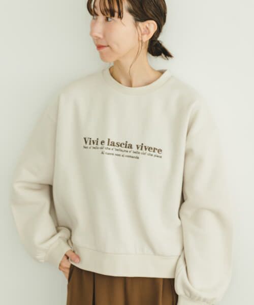 URBAN RESEARCH ITEMS / アーバンリサーチ アイテムズ Tシャツ | 裏起毛刺繍スウェット | 詳細2