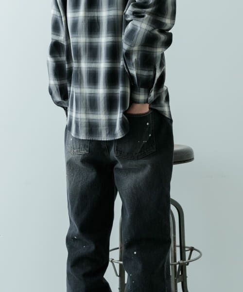 URBAN RESEARCH ITEMS/アーバンリサーチ アイテムズ 11oz PAINT STRAIGHT DENIM BLK L URBAN RESEARCH ITEMS/アーバンリサーチ アイテムズ 11oz PAINT STRAIGHT DENIM BLK L