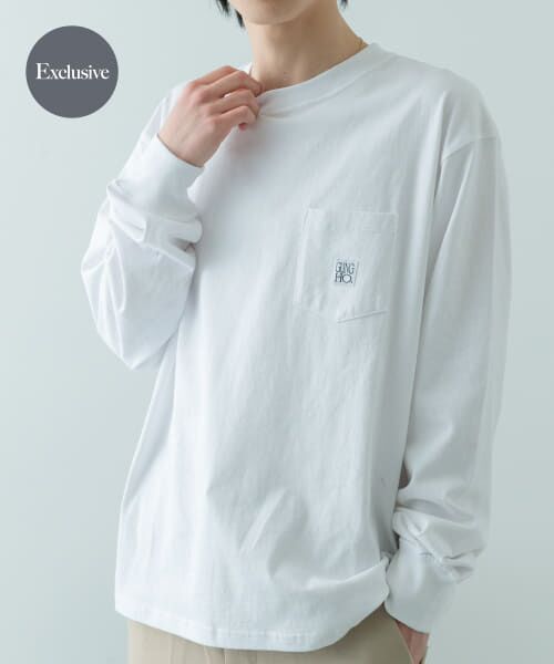 URBAN RESEARCH ITEMS/アーバンリサーチ アイテムズ 『別注』GUNGHO×ITEMS ポケットロングTシャツ WHT L URBAN RESEARCH ITEMS/アーバンリサーチ アイテムズ 『別注』GUNGHO×ITEMS ポケットロングTシャツ WHT L