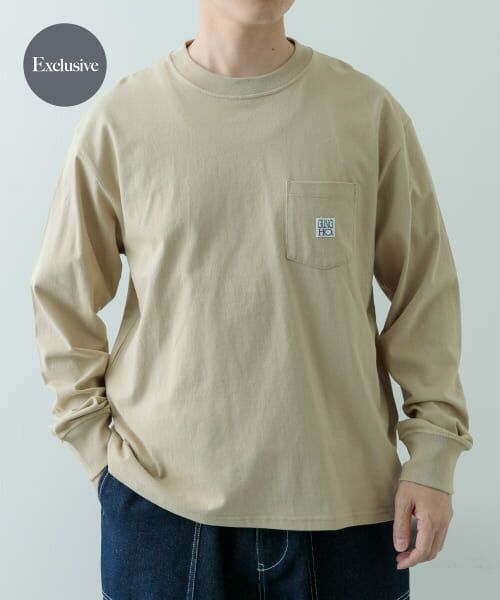 URBAN RESEARCH ITEMS/アーバンリサーチ アイテムズ 『別注』GUNGHO×ITEMS ポケットロングTシャツ BEG L URBAN RESEARCH ITEMS/アーバンリサーチ アイテムズ 『別注』GUNGHO×ITEMS ポケットロングTシャツ BEG L