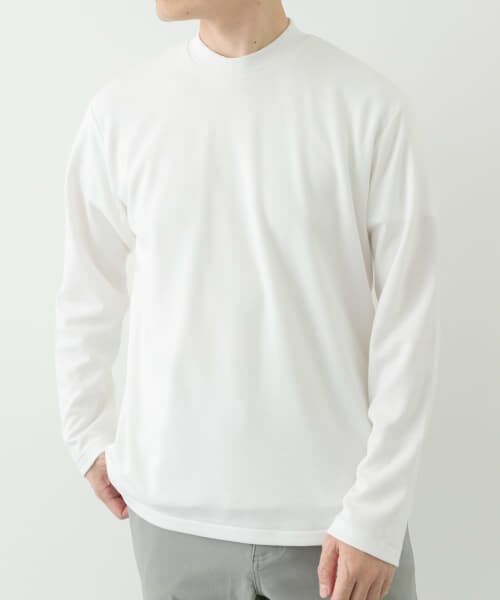 URBAN RESEARCH ITEMS/アーバンリサーチ アイテムズ ポンチロングスリーブTシャツ for Jacket WHT M URBAN RESEARCH ITEMS/アーバンリサーチ アイテムズ ポンチロングスリーブTシャツ for Jacket WHT M