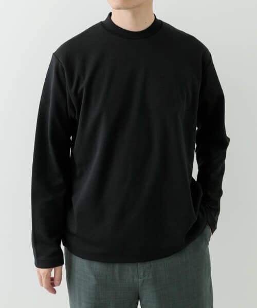 URBAN RESEARCH ITEMS/アーバンリサーチ アイテムズ ポンチロングスリーブTシャツ for Jacket BLK M URBAN RESEARCH ITEMS/アーバンリサーチ アイテムズ ポンチロングスリーブTシャツ for Jacket BLK M
