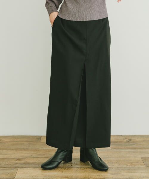 URBAN RESEARCH ITEMS/アーバンリサーチ アイテムズ ストレッチセンタータックスカート BLK FREE URBAN RESEARCH ITEMS/アーバンリサーチ アイテムズ ストレッチセンタータックスカート BLK FREE
