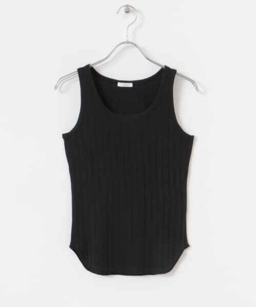 URBAN RESEARCH ITEMS/アーバンリサーチ アイテムズ クールコットンリブタンクトップ BLK FREE URBAN RESEARCH ITEMS/アーバンリサーチ アイテムズ クールコットンリブタンクトップ BLK FREE
