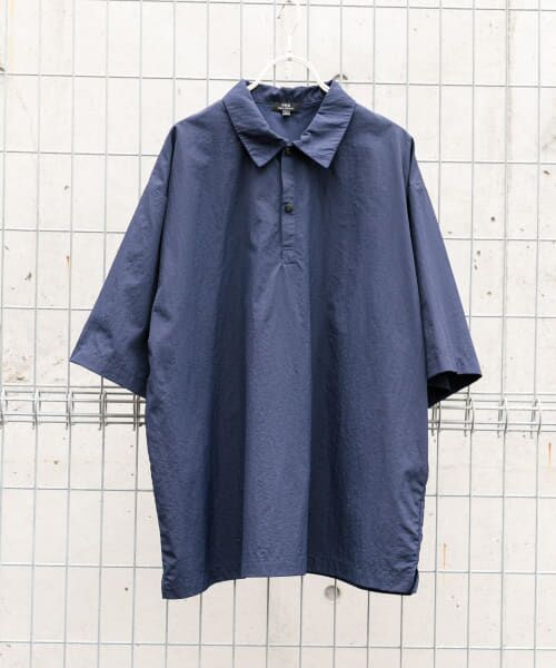 URBAN RESEARCH ITEMS/アーバンリサーチ アイテムズ 『撥水/イージーケア/接触冷感/UVカット』タスランナイロンスナップボタンポロシャツ NVY L URBAN RESEARCH ITEMS/アーバンリサーチ アイテムズ 『撥水/イージーケア/接触冷感/UVカット』タスランナイロンスナップボタンポロシャツ NVY L