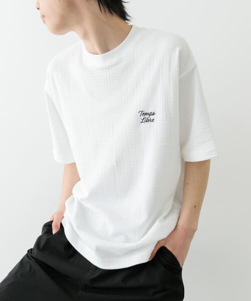 ワンポイント刺繍チェックジャカードTシャツ （Tシャツ）｜URBAN
