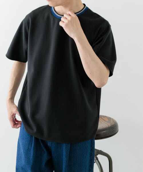 URBAN RESEARCH ITEMS/アーバンリサーチ アイテムズ ヘリンボンリブダブルフェイスtops BLK L URBAN RESEARCH ITEMS/アーバンリサーチ アイテムズ ヘリンボンリブダブルフェイスtops BLK L