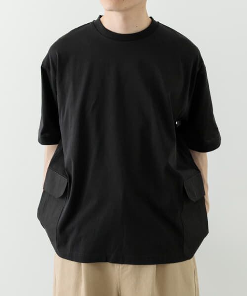 サイドポケットキリカエクルーネックTシャツ （Tシャツ）｜URBAN