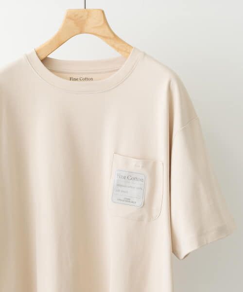 URBAN RESEARCH ITEMS/アーバンリサーチ アイテムズ Fine Cotton クルーネックポケットTシャツ BEG M URBAN RESEARCH ITEMS/アーバンリサーチ アイテムズ Fine Cotton クルーネックポケットTシャツ BEG M
