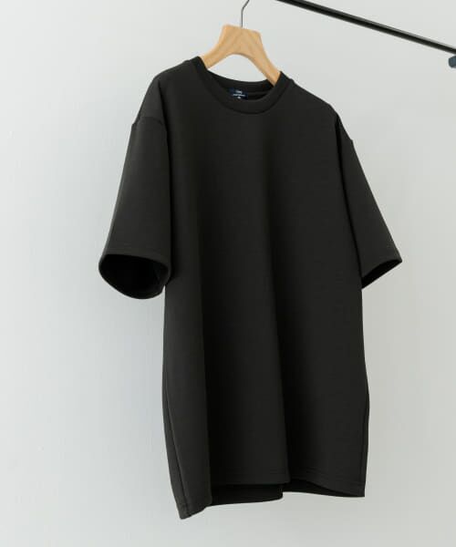 URBAN RESEARCH ITEMS/アーバンリサーチ アイテムズ ダンボールショートスリーブカットソー BLK M URBAN RESEARCH ITEMS/アーバンリサーチ アイテムズ ダンボールショートスリーブカットソー BLK M