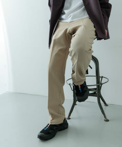 URBAN RESEARCH ITEMS/アーバンリサーチ アイテムズ 2wayストレッチ テーパードスラックス BEG S URBAN RESEARCH ITEMS/アーバンリサーチ アイテムズ 2wayストレッチ テーパードスラックス BEG S