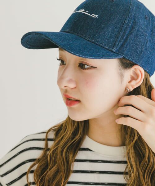 URBAN RESEARCH ITEMS/アーバンリサーチ アイテムズ Healthknit ロゴ刺繍CAP INDIGO - URBAN RESEARCH ITEMS/アーバンリサーチ アイテムズ Healthknit ロゴ刺繍CAP INDIGO -