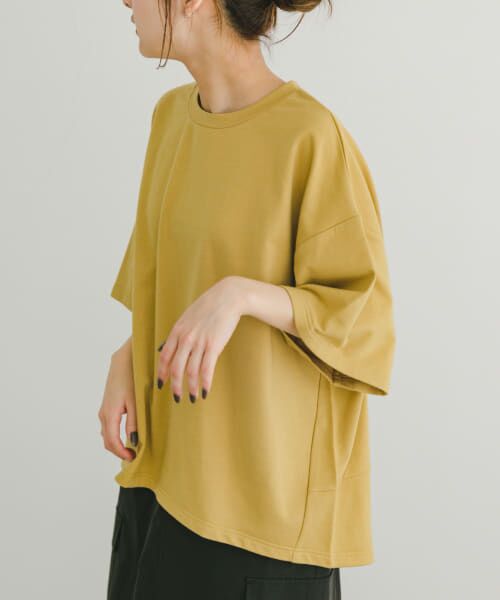 URBAN RESEARCH ITEMS/アーバンリサーチ アイテムズ ビッグシルエットハンソデTシャツ YEL FREE URBAN RESEARCH ITEMS/アーバンリサーチ アイテムズ ビッグシルエットハンソデTシャツ YEL FREE