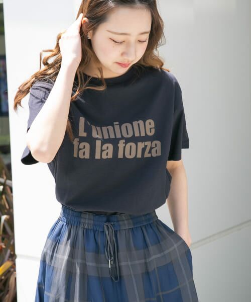 URBAN RESEARCH ITEMS/アーバンリサーチ アイテムズ ロゴハンソデTシャツ D.NVY FREE URBAN RESEARCH ITEMS/アーバンリサーチ アイテムズ ロゴハンソデTシャツ D.NVY FREE
