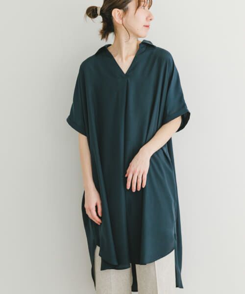URBAN RESEARCH ITEMS/アーバンリサーチ アイテムズ スキッパーフレンチチュニック NVY FREE URBAN RESEARCH ITEMS/アーバンリサーチ アイテムズ スキッパーフレンチチュニック NVY FREE