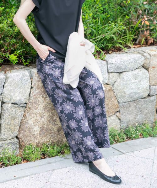 URBAN RESEARCH ITEMS/アーバンリサーチ アイテムズ 『Sサイズあり』『洗濯可』リネンレーヨンワイドパンツ 柄NVY S URBAN RESEARCH ITEMS/アーバンリサーチ アイテムズ 『Sサイズあり』『洗濯可』リネンレーヨンワイドパンツ 柄NVY S
