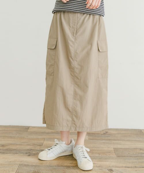 URBAN RESEARCH ITEMS/アーバンリサーチ アイテムズ ナイロンカーゴタイトスカート L.BEG TALL URBAN RESEARCH ITEMS/アーバンリサーチ アイテムズ ナイロンカーゴタイトスカート L.BEG TALL
