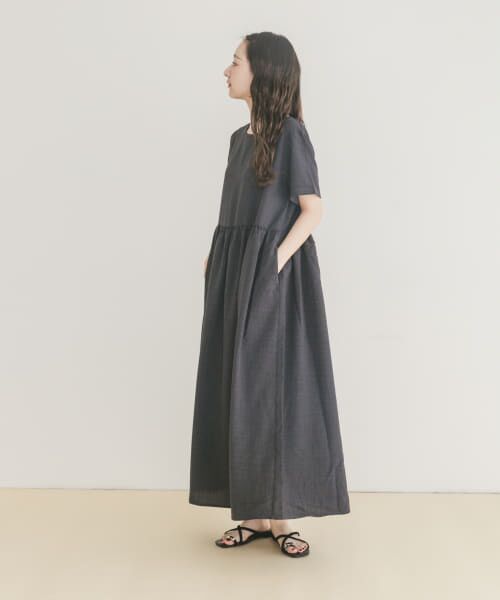 リネンAライクワンピース Maison de CINQ｜【小さいサイズ】リネンライク 2wayキャミ