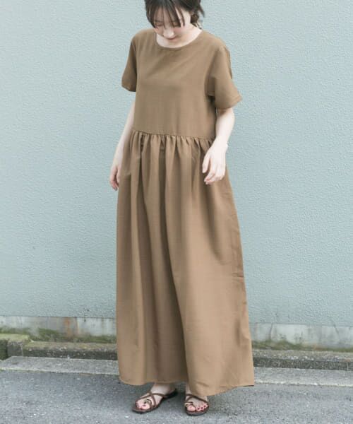 【美品】Rene ルネ リネンライクワンピース 34 半袖ワンピース Reneルネリネンライクワンピース｜Yahoo!フリマ（旧PayPayフリマ）