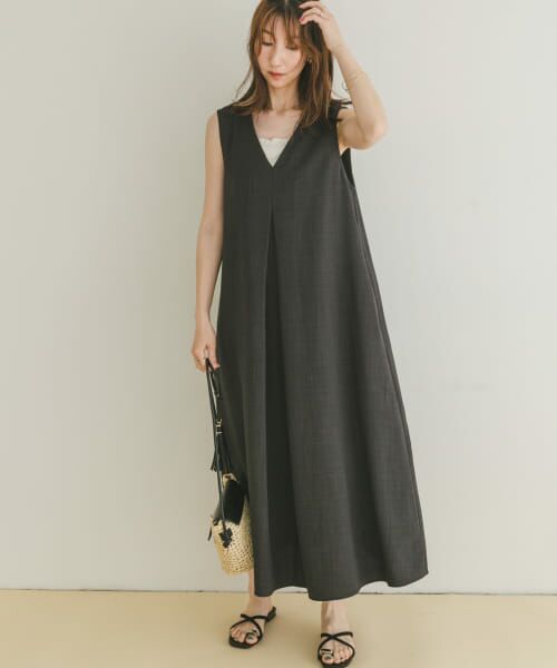 T*N様 定価64900円⭐︎HAVEL Studio★リネンワンピース セール】 リネンライクテントラインワンピース (ワンピース