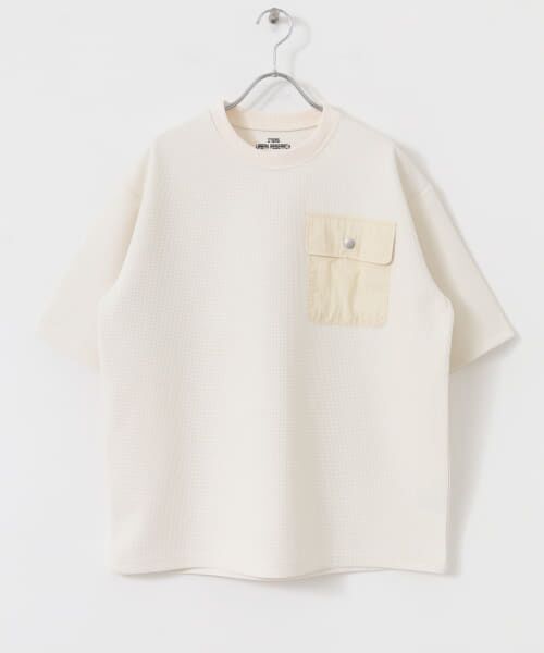 セール】 フラップポケットワッフルクルーネックTops （Tシャツ