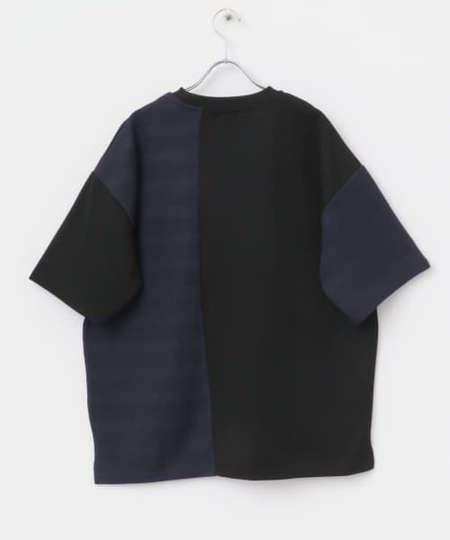 c　４点　16000円 セール】 クルーネックジャカード切替トップス （Tシャツ