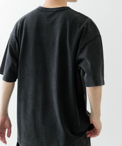 T-BOXT-SLITS-R23 Dirty-effect T-shirt with contrast effects