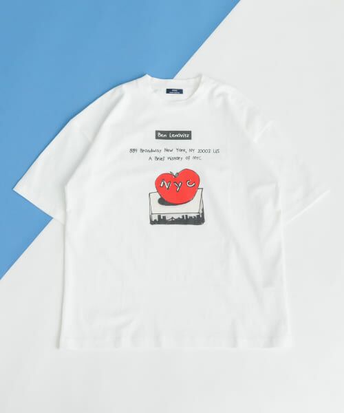 URBAN RESEARCH ITEMS/アーバンリサーチ アイテムズ BEN LENOVITZ Fruit Print T-shirts APPLE WHT L URBAN RESEARCH ITEMS/アーバンリサーチ アイテムズ BEN LENOVITZ Fruit Print T-shirts APPLE WHT L