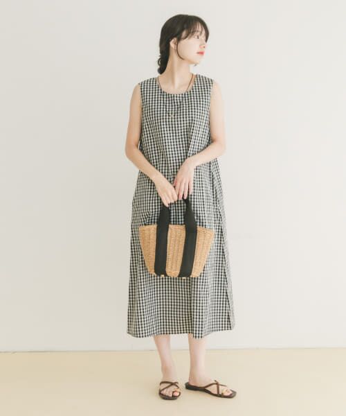 【vanessa bruno athe】新品ノースリーブワンピ セール】 サッカーノースリーブワンピース （ワンピース
