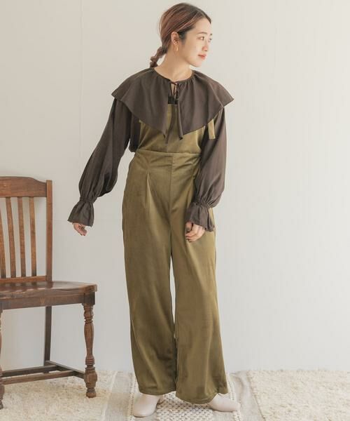 URBAN RESEARCH ITEMS / アーバンリサーチ アイテムズ サロペット・オールインワン | ベロアコールサロペット | 詳細4