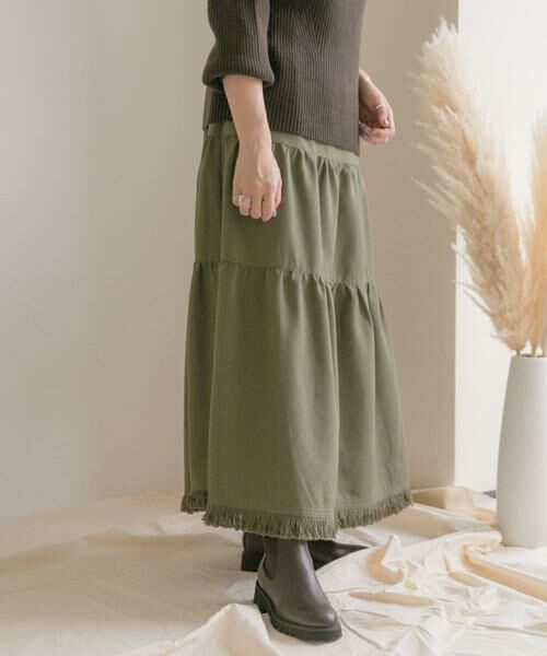 URBAN RESEARCH ITEMS / アーバンリサーチ アイテムズ スカート | ティアードフリンジスカート | 詳細1