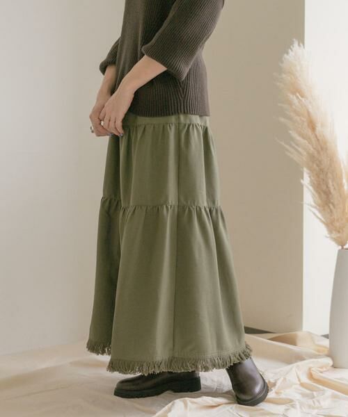 URBAN RESEARCH ITEMS / アーバンリサーチ アイテムズ スカート | ティアードフリンジスカート | 詳細2