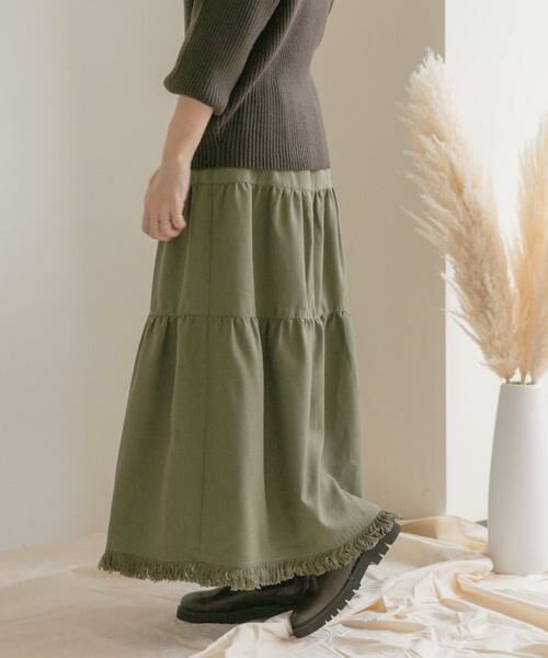 URBAN RESEARCH ITEMS / アーバンリサーチ アイテムズ スカート | ティアードフリンジスカート | 詳細3