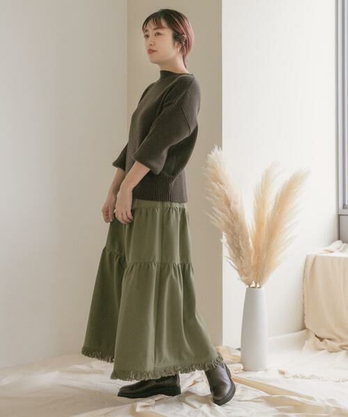 URBAN RESEARCH ITEMS / アーバンリサーチ アイテムズ スカート | ティアードフリンジスカート | 詳細5