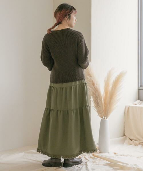 URBAN RESEARCH ITEMS / アーバンリサーチ アイテムズ スカート | ティアードフリンジスカート | 詳細6