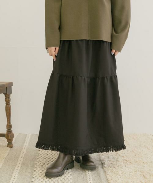 URBAN RESEARCH ITEMS / アーバンリサーチ アイテムズ スカート | ティアードフリンジスカート | 詳細9