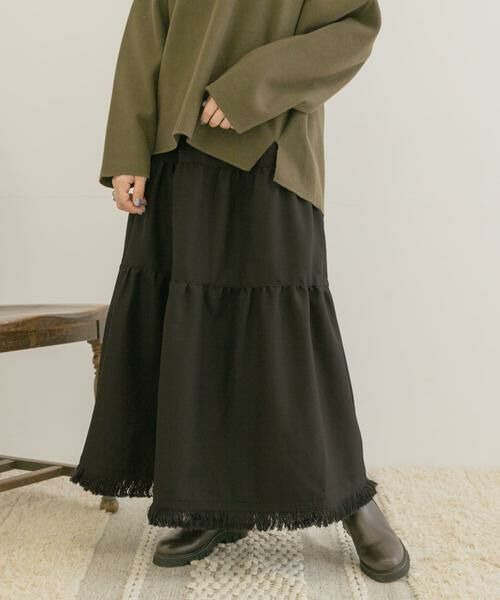 URBAN RESEARCH ITEMS / アーバンリサーチ アイテムズ スカート | ティアードフリンジスカート | 詳細10