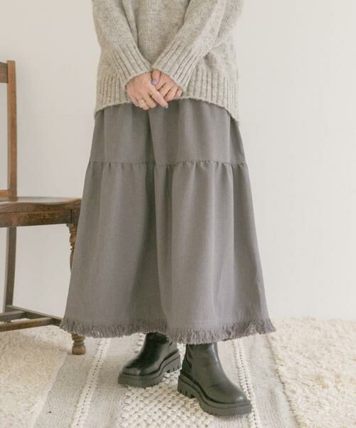 URBAN RESEARCH ITEMS / アーバンリサーチ アイテムズ スカート | ティアードフリンジスカート | 詳細17