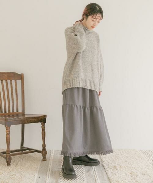 URBAN RESEARCH ITEMS / アーバンリサーチ アイテムズ スカート | ティアードフリンジスカート | 詳細22