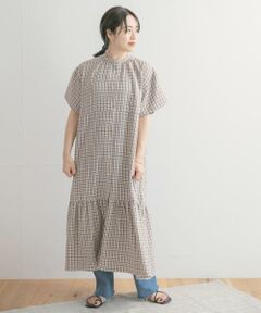 URBAN RESEARCH ITEMS / アーバンリサーチ アイテムズ ワンピース | バンドカラーチェックワンピース