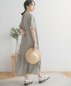 URBAN RESEARCH ITEMS / アーバンリサーチ アイテムズ ワンピース | バンドカラーチェックワンピース