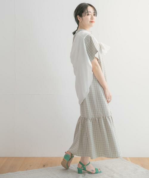 URBAN RESEARCH ITEMS / アーバンリサーチ アイテムズ ワンピース | バンドカラーチェックワンピース | 詳細6