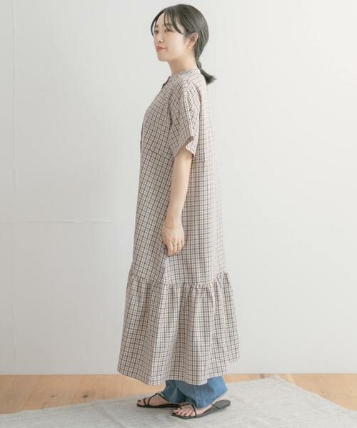 URBAN RESEARCH ITEMS / アーバンリサーチ アイテムズ ワンピース | バンドカラーチェックワンピース | 詳細13