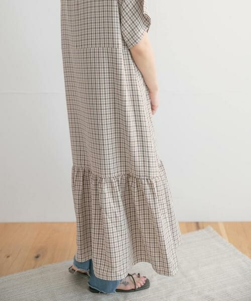 URBAN RESEARCH ITEMS / アーバンリサーチ アイテムズ ワンピース | バンドカラーチェックワンピース | 詳細16