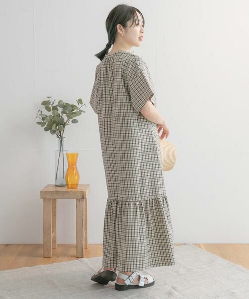 URBAN RESEARCH ITEMS / アーバンリサーチ アイテムズ ワンピース | バンドカラーチェックワンピース | 詳細22