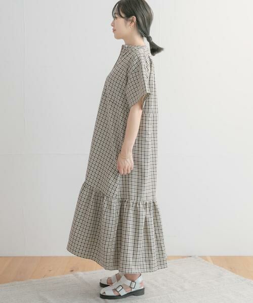 URBAN RESEARCH ITEMS / アーバンリサーチ アイテムズ ワンピース | バンドカラーチェックワンピース | 詳細25