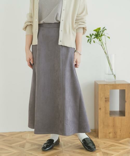 URBAN RESEARCH ITEMS / アーバンリサーチ アイテムズ スカート | フェイクスエードタックフレアスカート | 詳細1